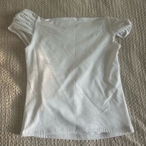 White A&F Off The Shoulder Top